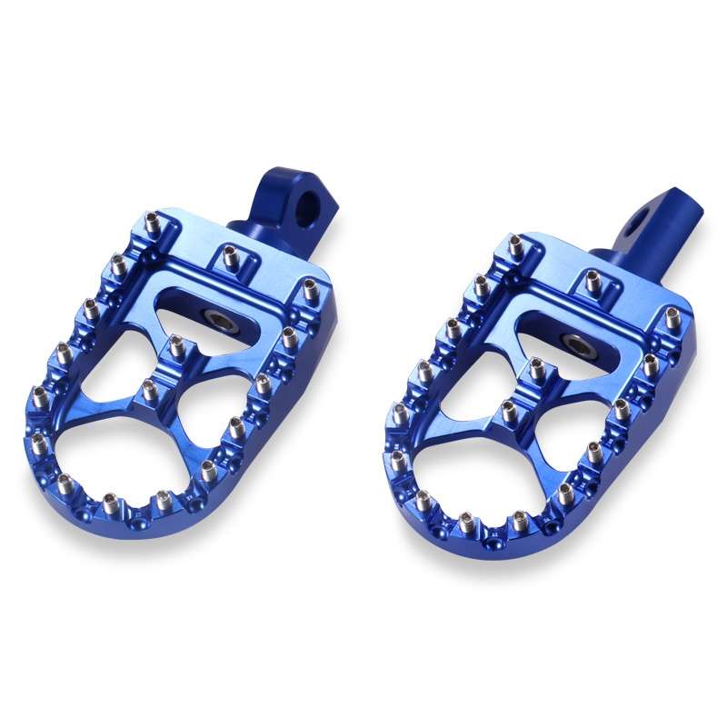 Motorcycle Modification Pedal Set Wide Fat Footpegs Foot Pegs for Harley (Green)