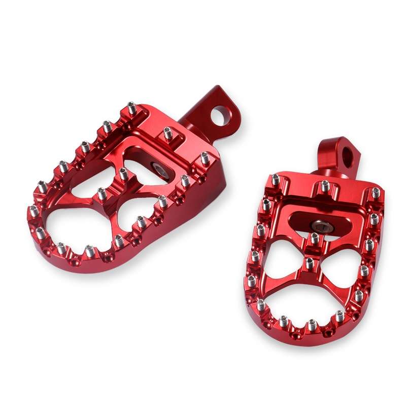 Motorcycle Modification Pedal Set Wide Fat Footpegs Foot Pegs for Harley (Green)