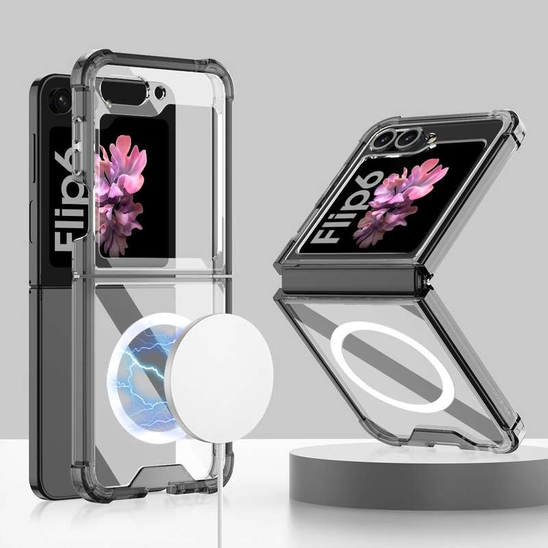 For Samsung Galaxy Z Flip6 GKK MagSafe Airbag Shockproof Phone Case(Black)