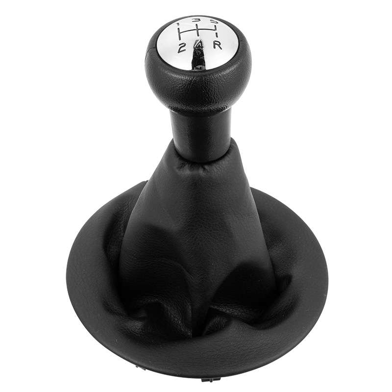Car 5 Speed Gear Lever Hand Ball Leather Gear Shift Knob with Dustproof Cover for Citroen Berlingo I