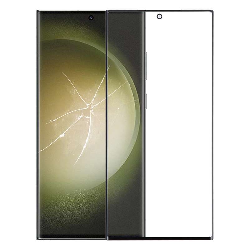 For Samsung Galaxy S23 Ultra SM-S918B Front Screen Outer Glass Lens with OCA Optically Clear Adhesiv