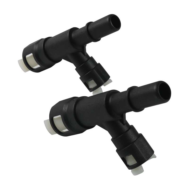 2pcs / Set For Cadillac Car Heater Hose Connector 15055343(Black)