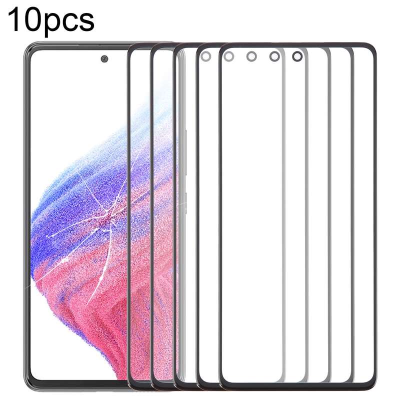 For Samsung Galaxy A53 5G SM-A536B 10pcs Front Screen Outer Glass Lens with OCA Optically Clear