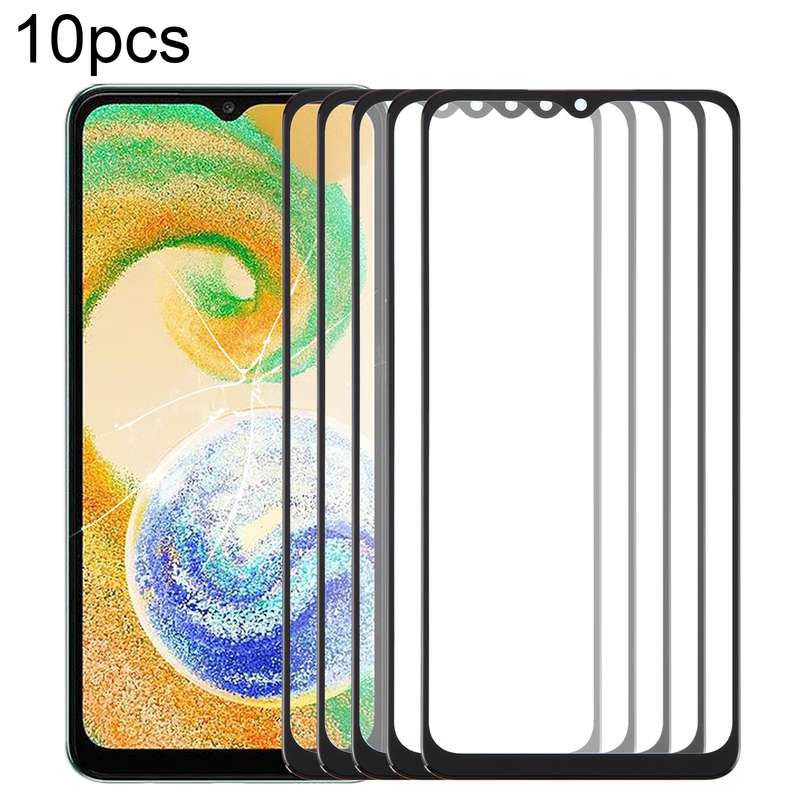 For Samsung Galaxy A04s SM-A047F 10pcs Front Screen Outer Glass Lens with OCA Optically Clear Adhesi