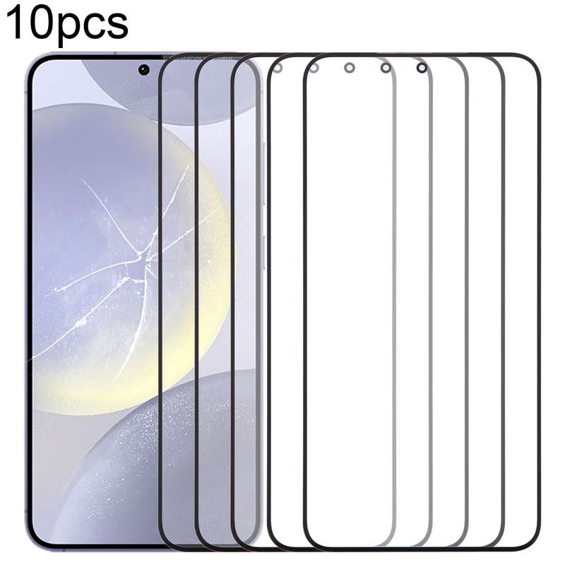 For Samsung Galaxy S24+ SM-S926B 10pcs Front Screen Outer Glass Lens with OCA Optically Clear Adhesi