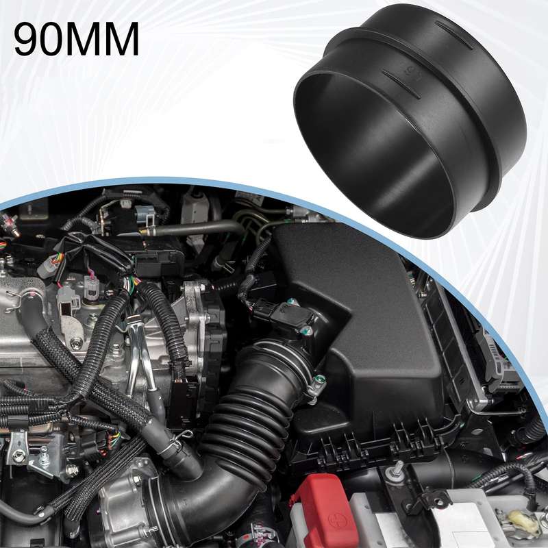 90mm Car Parking Air Ducting Reducer Duct Joiner Connector Pipe