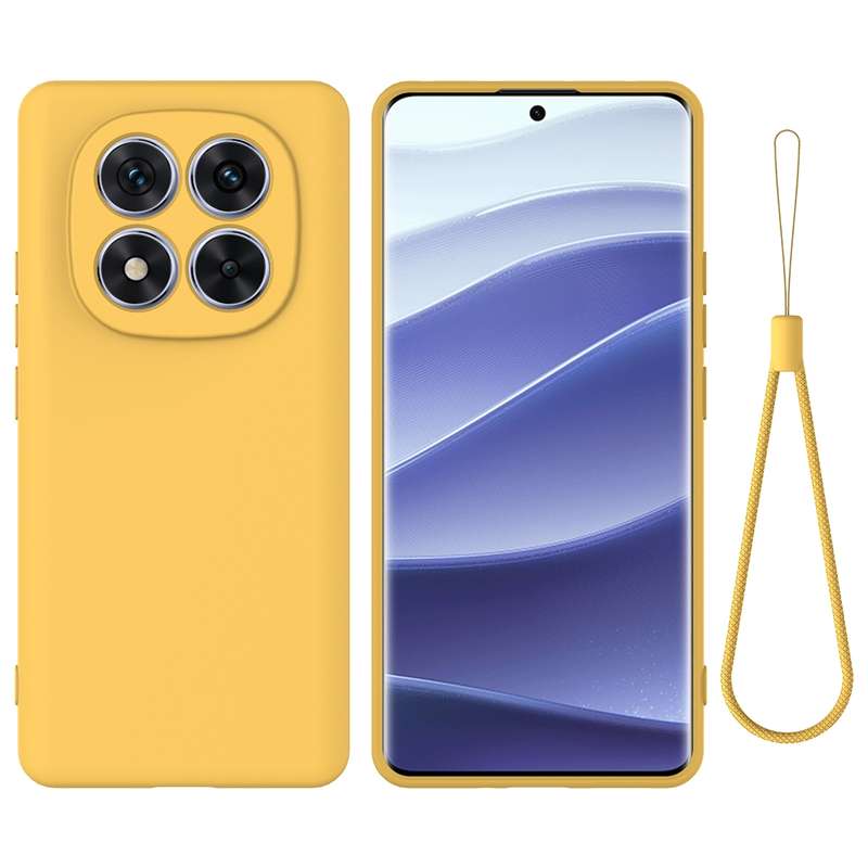 For Redmi Note 14 Pro 5G Solid Color Liquid Silicone Dropproof Full Coverage Phone Case(Red)