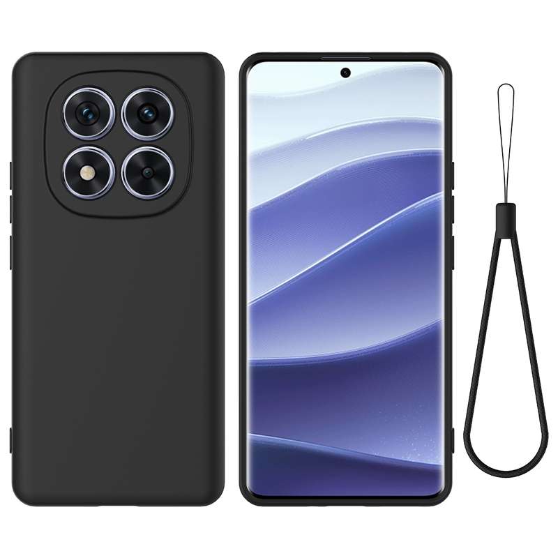 For Redmi Note 14 Pro 5G Solid Color Liquid Silicone Dropproof Full Coverage Phone Case(Red)