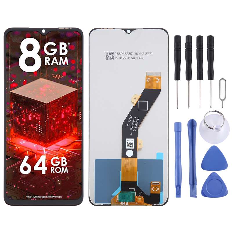 For itel A60s OEM LCD Screen with Digitizer Full Assembly