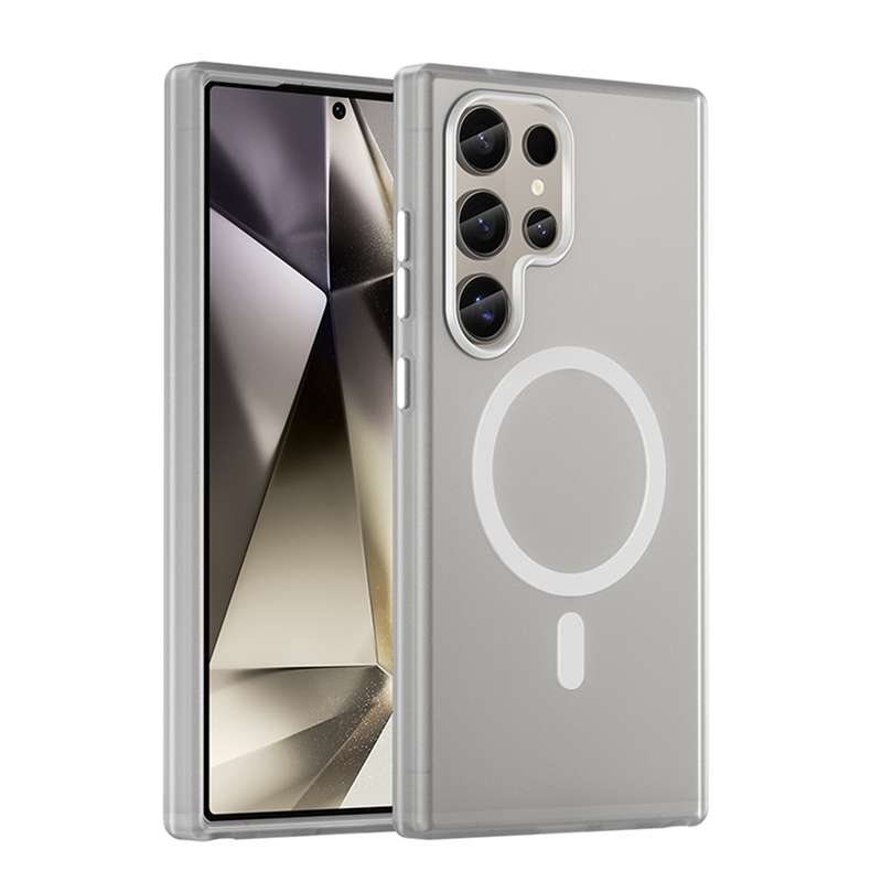 For Samsung Galaxy S24 Ultra 5G MagSafe Frosted Translucent TPU + PC Full Coverage Phone Case(W