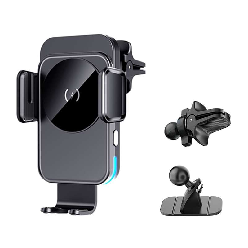 M7 Intelligent Sensing Fast Wireless Charging Car Holder(Black)