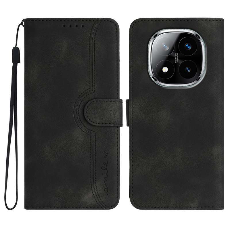 For Redmi Note 14 Pro+ 5G Heart Pattern Skin Feel Leather Phone Case(Red)