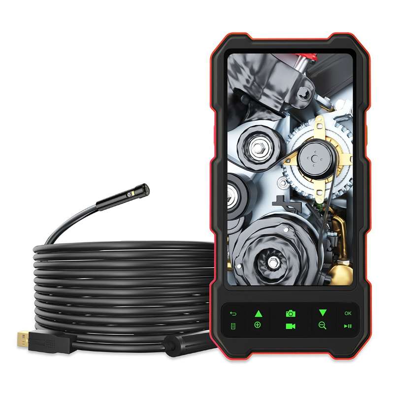 T21 4.5 inch IPS Color Screen 7.9mm Triple Camera Split Hard Cable Industrial Endoscope, Length:10m(