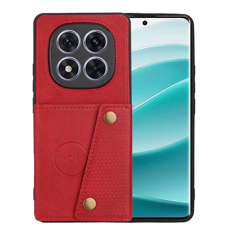 For Redmi Note 14 Pro 5G Double Buckle Card Slots Magnetic Phone Case(Black)