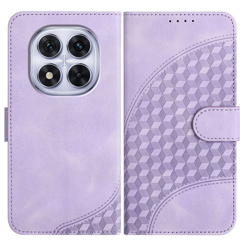 For Redmi Note 14 Pro 5G YX0060 Elephant Head Embossed Phone Leather Case with Lanyard(Rose Red)