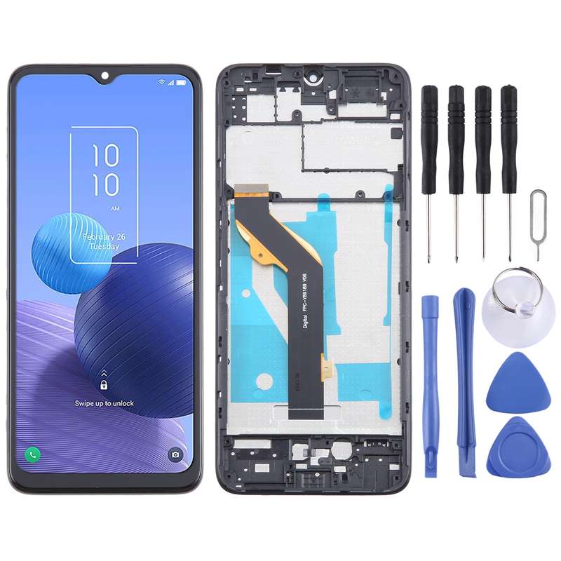 For TCL 408 T507D1 OEM LCD Screen Digitizer Full Assembly with Frame
