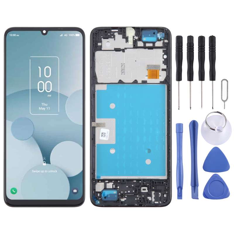 For TCL 40 XL T608M OEM LCD Screen Digitizer Full Assembly with Frame