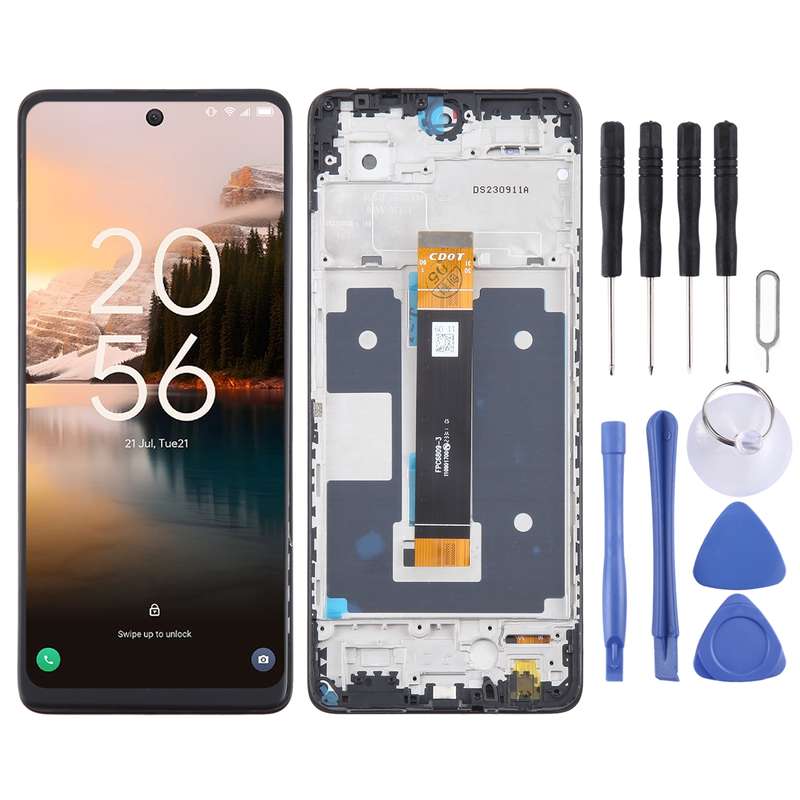 For TCL 40 NxtPaper 4G OEM LCD Screen Digitizer Full Assembly with Frame