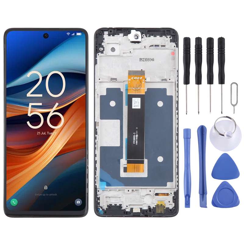 For TCL 50 SE OEM LCD Screen Digitizer Full Assembly with Frame