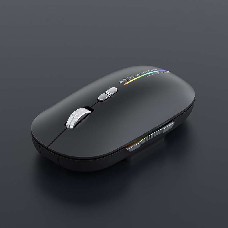iMICE G901 Bluetooth Dual Mode 7-Button Silent Wireless Gaming Mouse(White)