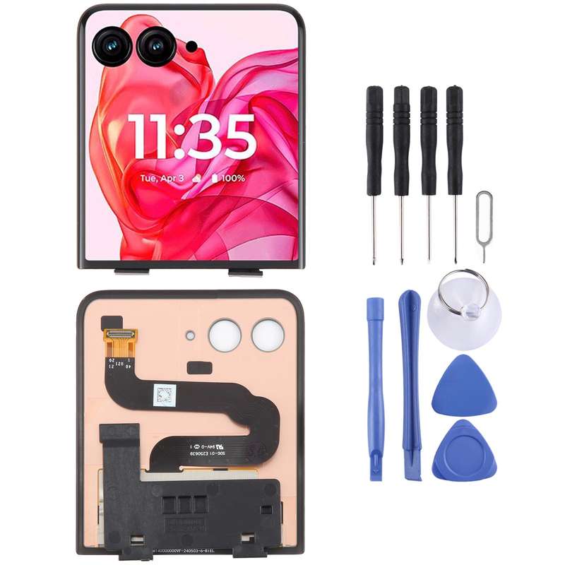 For Motorola Razr 50 Ultra Original LCD Secondary Screen with Digitizer Full Assembly
