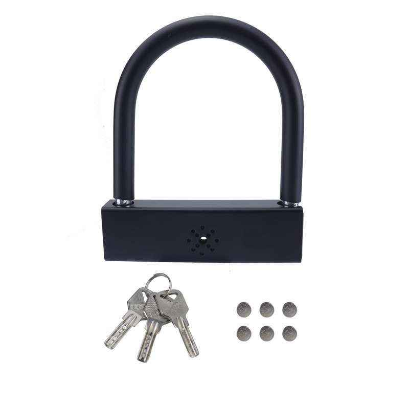 Car U-shaped Anti-theft Alarm Lock(Black)