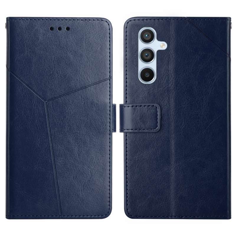 For Samsung Galaxy A36 5G Y-shaped Pattern Flip Leather Phone Case(Black)