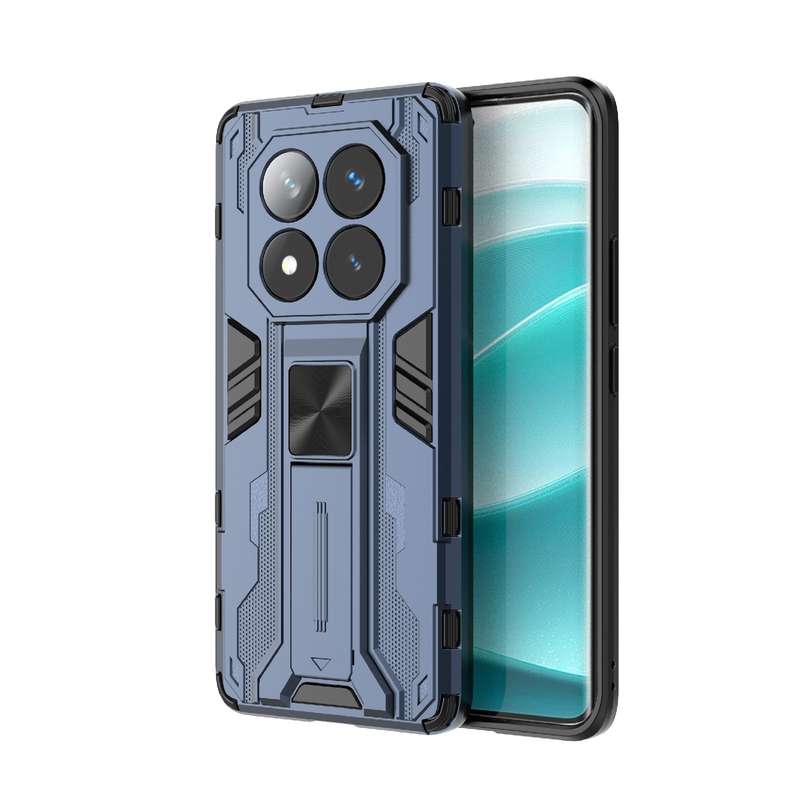 For Redmi Note 14 Pro 5G Supersonic PC + TPU Holder Phone Case(Black)