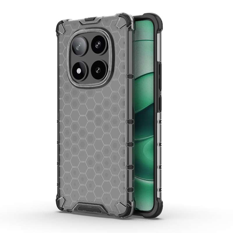 For Redmi Note 14 Pro 5G Honeycomb Shockproof Phone Case(White)