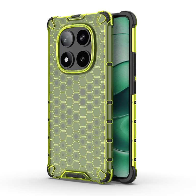 For Redmi Note 14 Pro 5G Honeycomb Shockproof Phone Case(White)