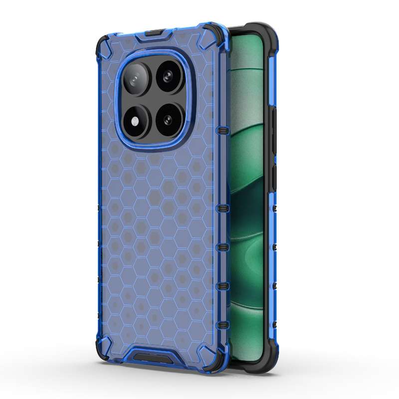 For Redmi Note 14 Pro 5G Honeycomb Shockproof Phone Case(White)