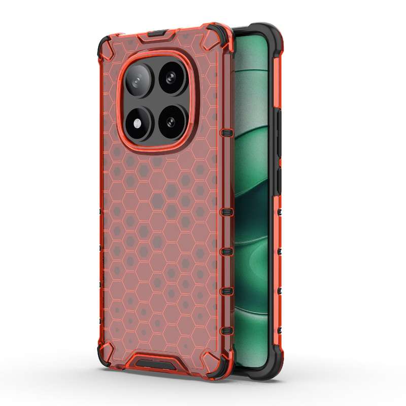 For Redmi Note 14 Pro 5G Honeycomb Shockproof Phone Case(White)