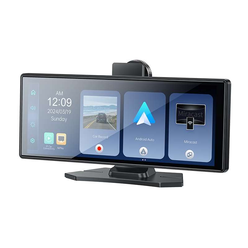 Yesido KM19 10.26 inch Center Console CarPlay Portable Car Video Navigation with Driving Recorder(Bl