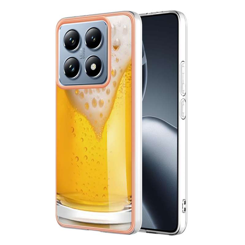 For Xiaomi 14T Pro Electroplating Marble Dual-side IMD Phone Case(Smile)