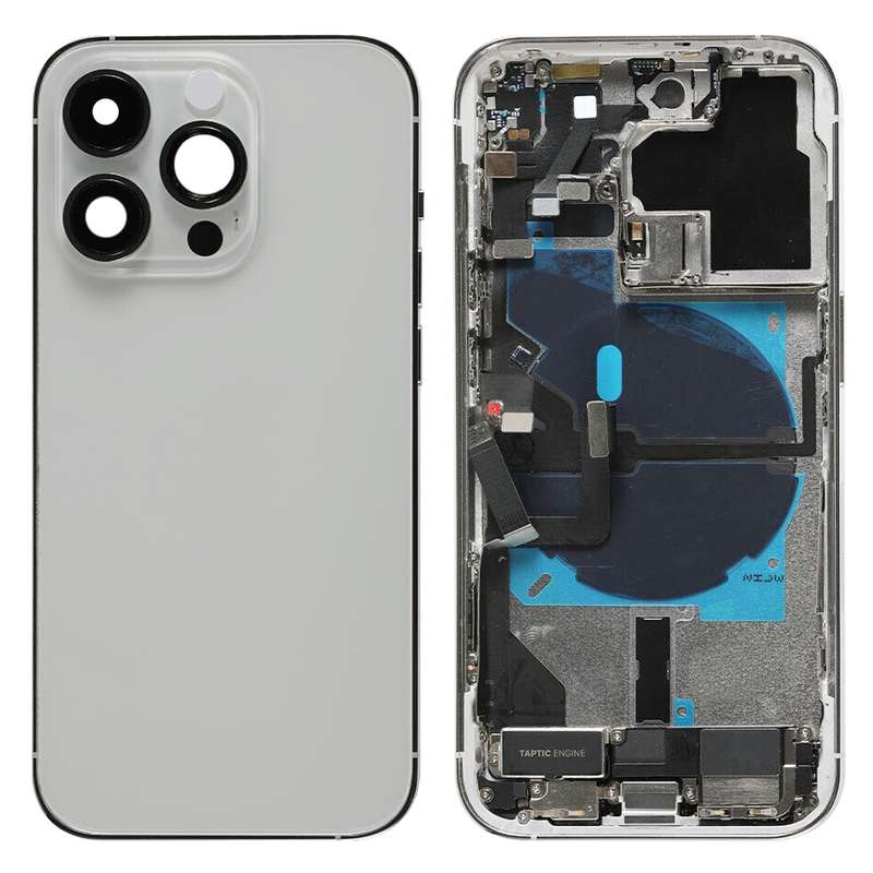 For iPhone 14 Pro Battery Back Cover Assembly, Version:China Version(Silver)