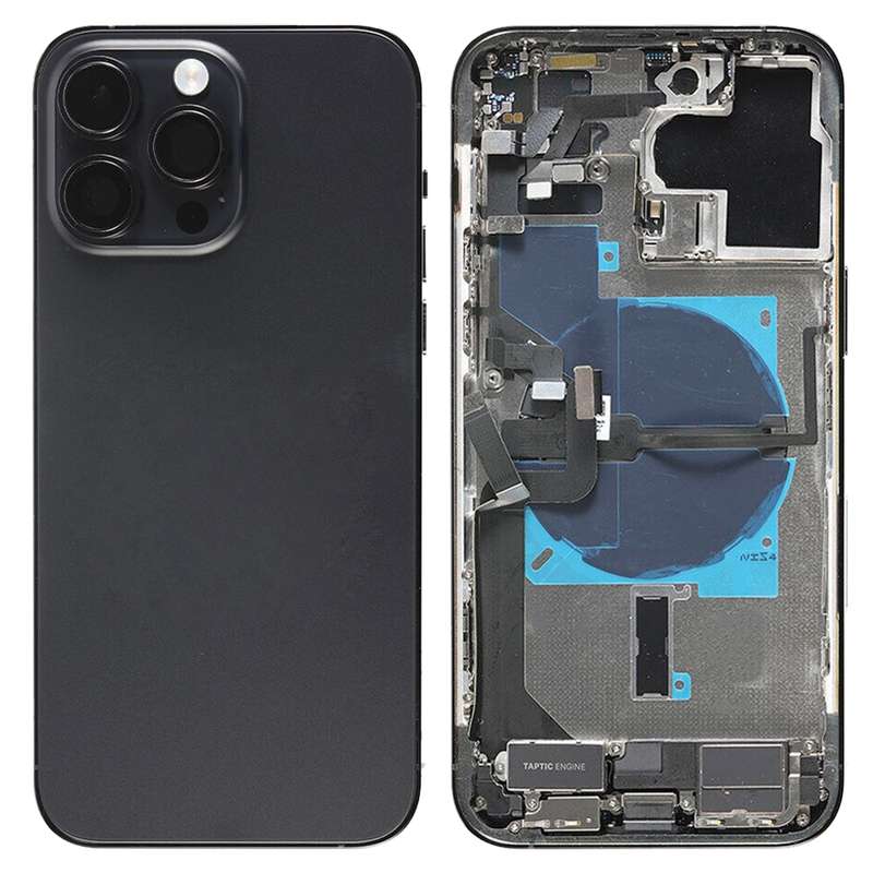 For iPhone 14 Pro Max Battery Back Cover Assembly, Version:CE EU Version(Black)