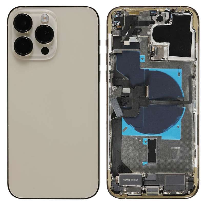 For iPhone 14 Pro Max Battery Back Cover Assembly, Version:CE EU Version(Gold)