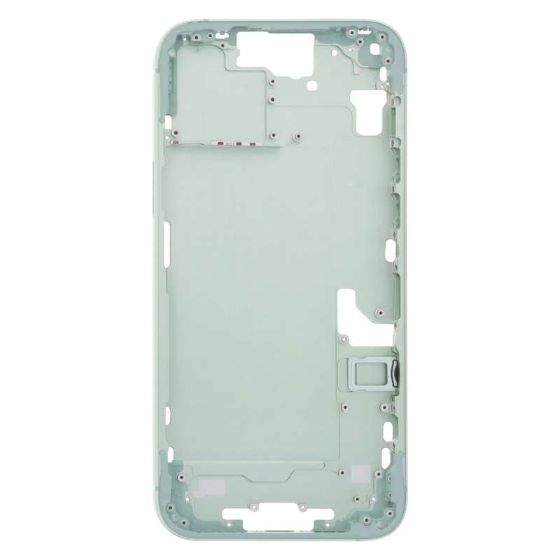 For iPhone 15 Plus Middle Frame Bezel Plate with Side Keys + Card Tray, Version:China Version(Green)