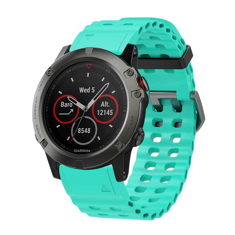 For Garmin 26mm Ocean Quick Release Silicone Watch Band(Black)