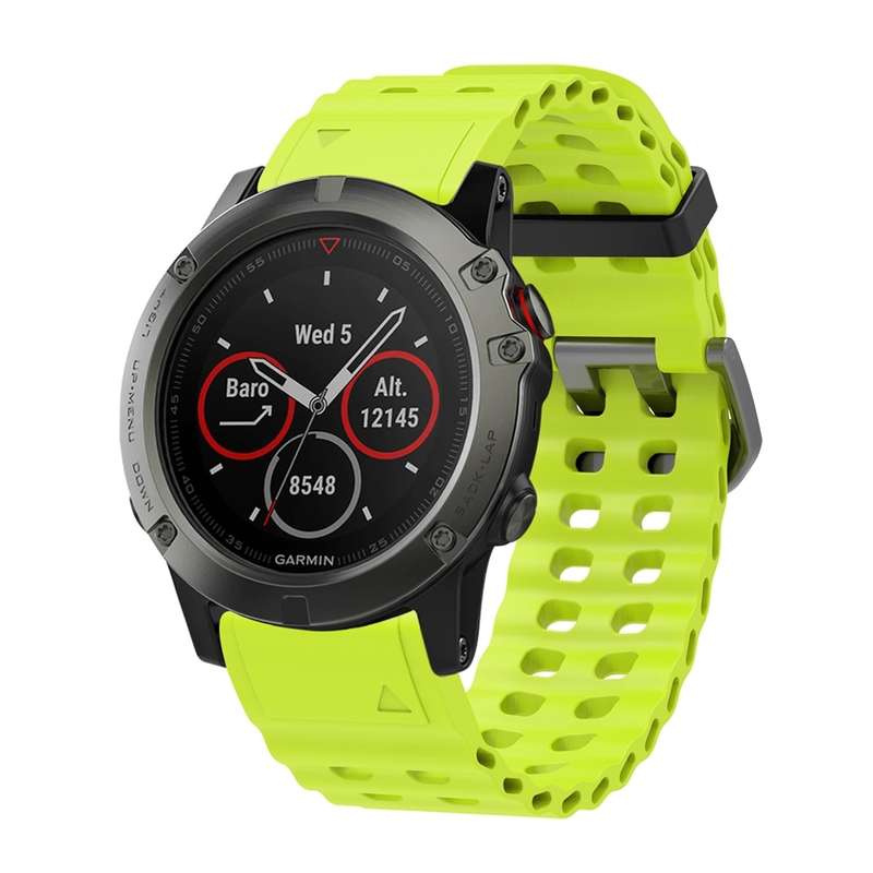 For Garmin 26mm Ocean Quick Release Silicone Watch Band(Black)