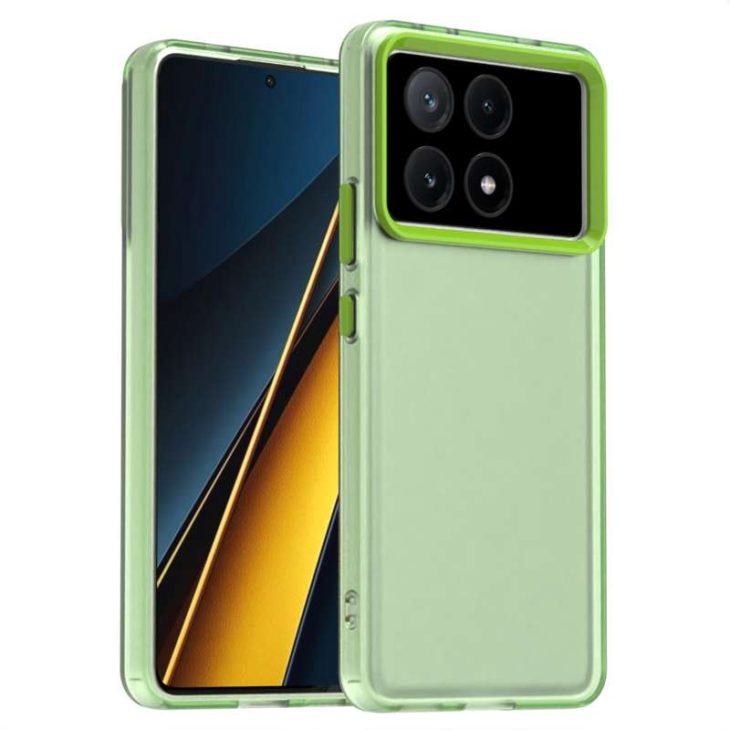 For Redmi K70E Candy PC Hybrid TPU Shockproof Phone Case(White)