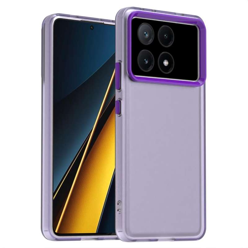 For Redmi K70E Candy PC Hybrid TPU Shockproof Phone Case(White)