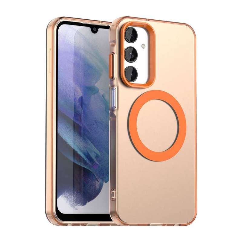 For Samsung Galaxy A25 5G Candy Magsafe PC Hybrid TPU Phone Case(White)