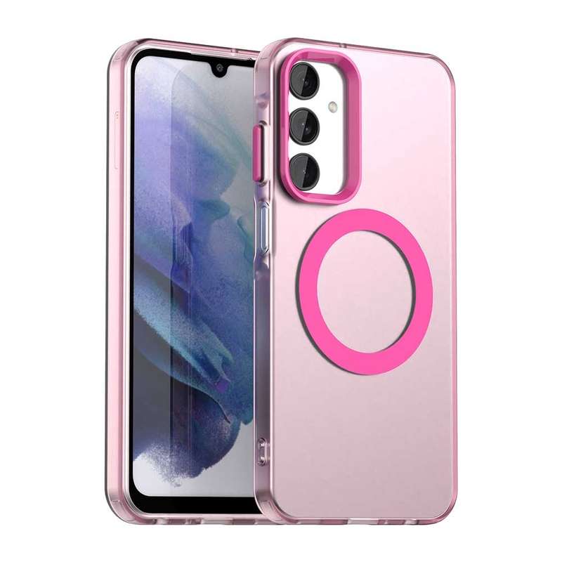 For Samsung Galaxy A25 5G Candy Magsafe PC Hybrid TPU Phone Case(White)