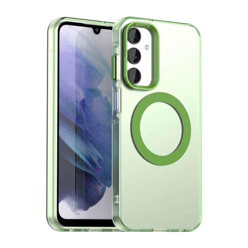 For Samsung Galaxy A25 5G Candy Magsafe PC Hybrid TPU Phone Case(White)
