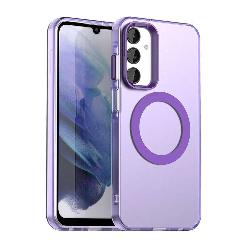 For Samsung Galaxy A25 5G Candy Magsafe PC Hybrid TPU Phone Case(White)