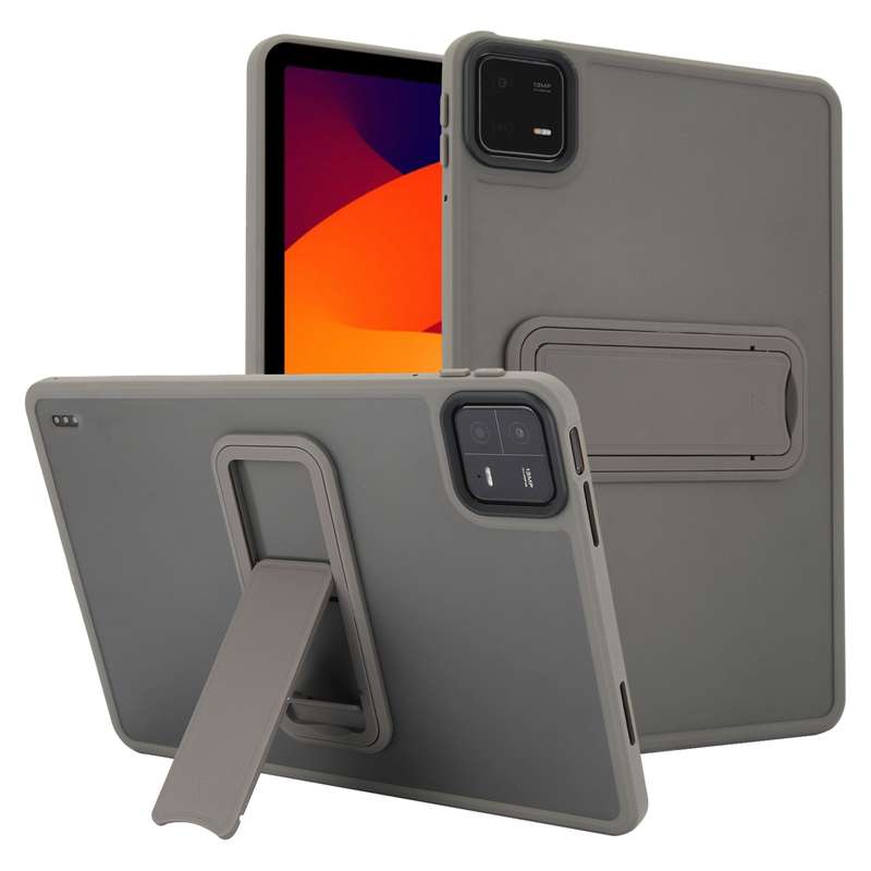 For Xiaomi Redmi Pad SE 11 Skin Feel Holder PC Hybrid TPU Tablet Case(Black)