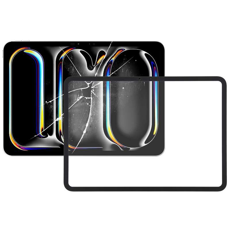 For iPad Pro 11 2024 A2836 A2837 A3006 Front Screen Outer Glass Lens with OCA Optically Clear Adhesi