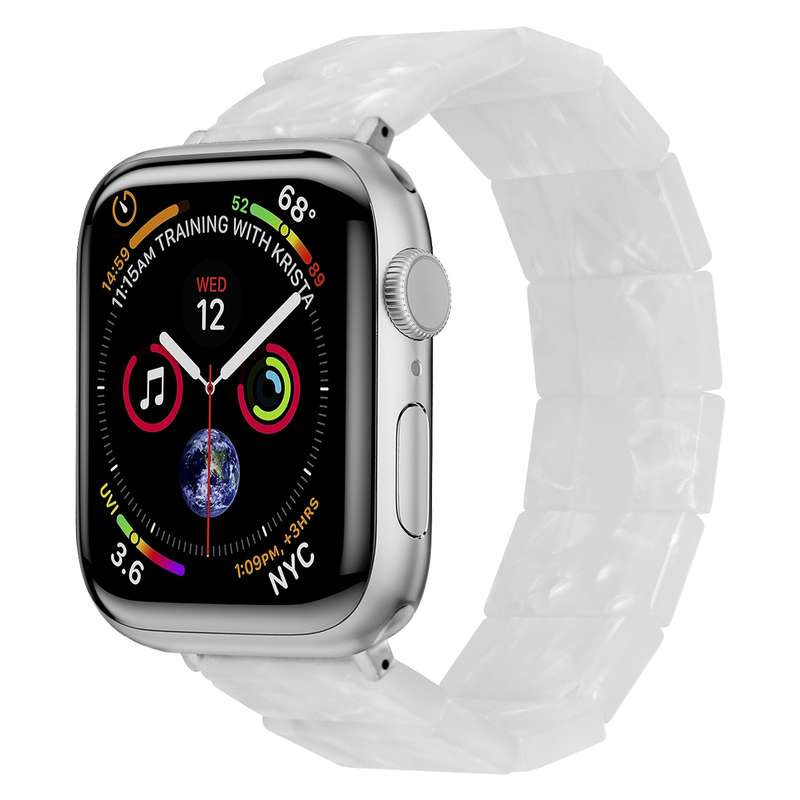 For Apple Watch 46mm / 49mm / 45mm / 44mm Stretch Rope Square Resin Watch Band(Crack)