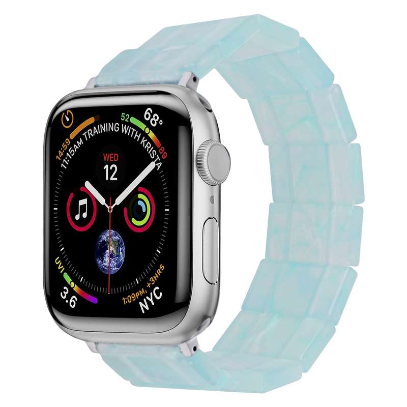 For Apple Watch 46mm / 49mm / 45mm / 44mm Stretch Rope Square Resin Watch Band(Crack)